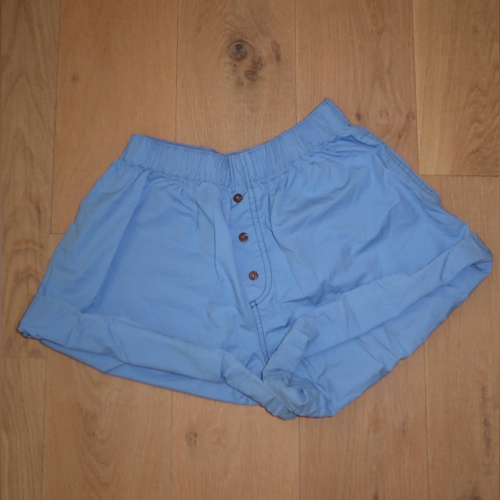Free People Women’s Blue Boxer Shorts